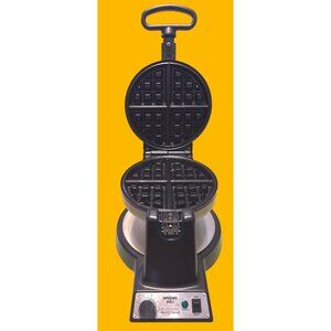 Waring Pro Double Belgian Waffle Maker Nonstick Plates & Rotating Design WWM 450